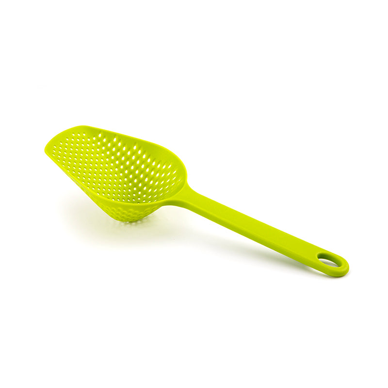 Silicone scoop strainer